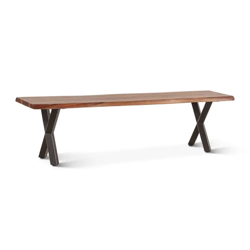 Brisbane Natural Sheesham & Iron 68-Inch Dining Bench 1