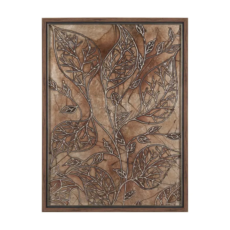 Bronze Beauty Ii – Original Handmade 3D Textured Framed Artwork By Studio M 1