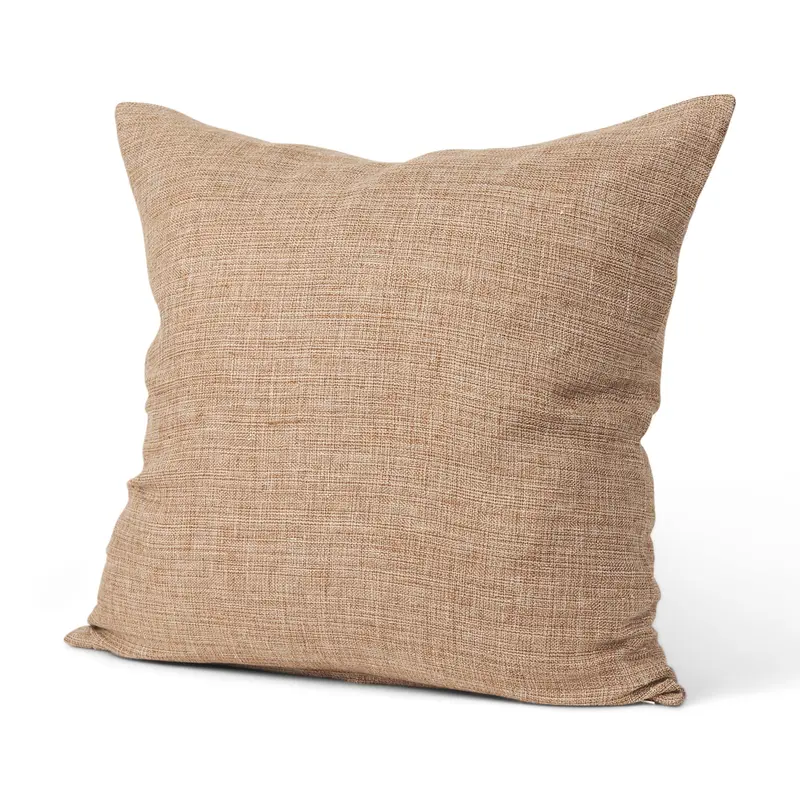 Brown Linen Square Pillow Cover – Jacklyn Collection 1