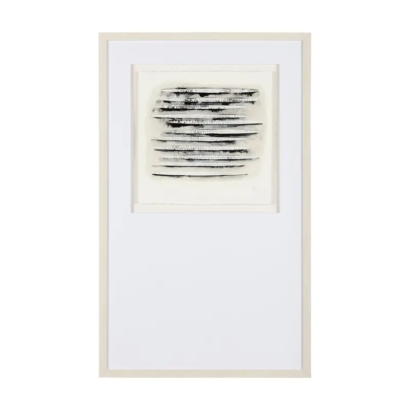 Calm River Flowing I – Original Handmade Framed Artwork Under Glass By Studio M 1
