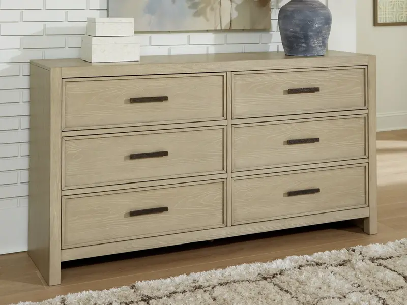 Calmoro Gray 6-Drawer Dresser 1