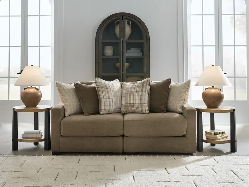 Camellia-Court 2-Piece Coffee Sectional Sofa – Modern Modular Seating 1