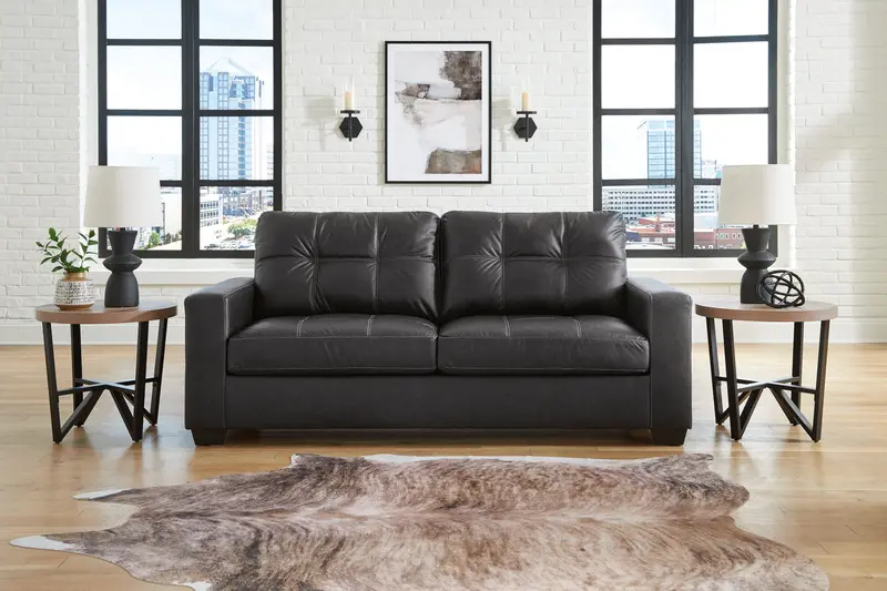 Carbon Black Modern Sofa 1