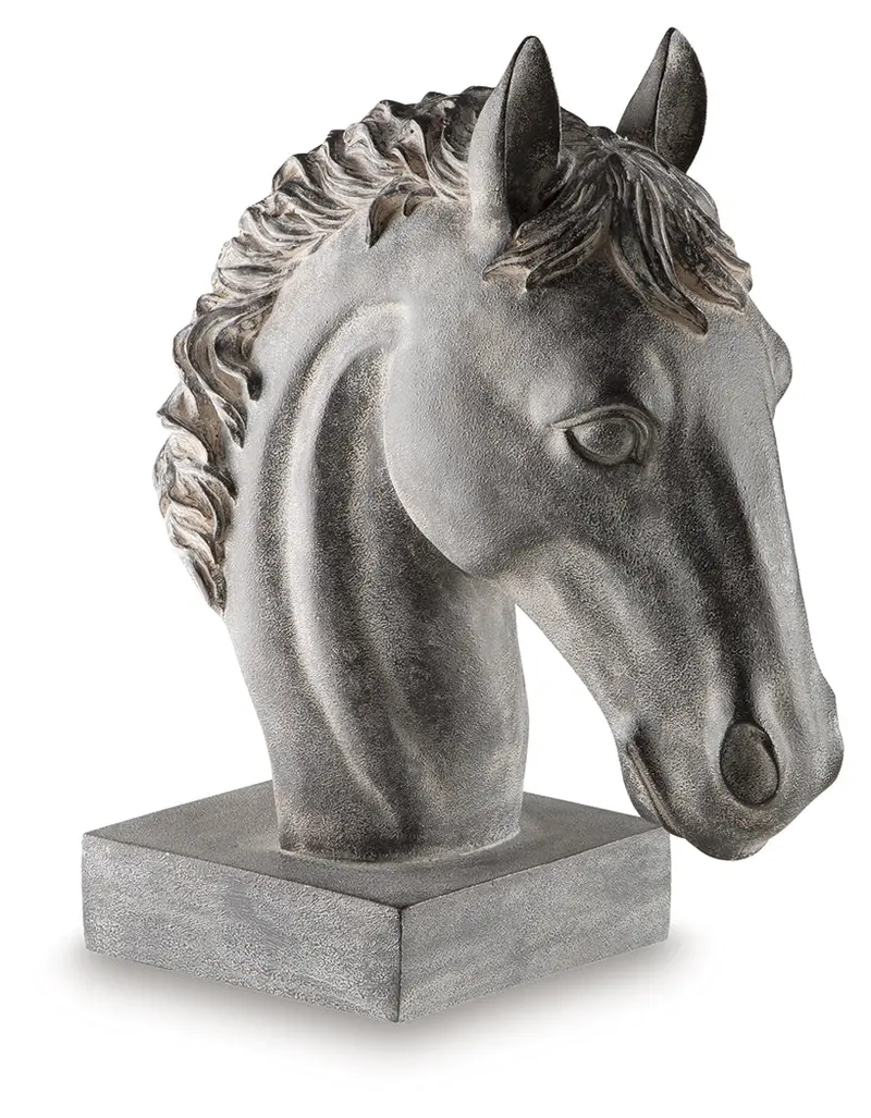 Carnlow Antique Black Metal Sculptural Accent 1