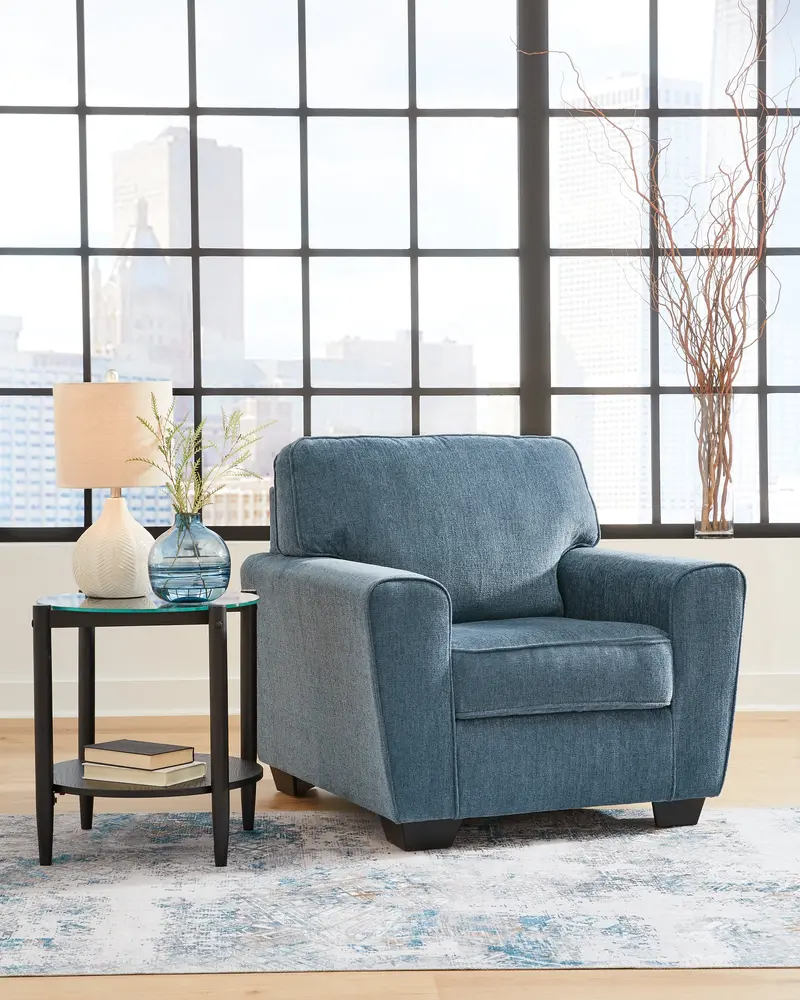 Cashton Navy Blue Accent Armchair 1