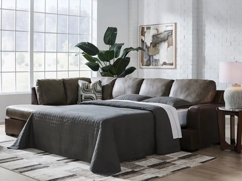 Castille Way Fossil 2-Piece Raf Sleeper Sectional With Chaise 1