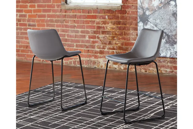 Centiar Gray Counter-Height Barstools – Set Of Two 1