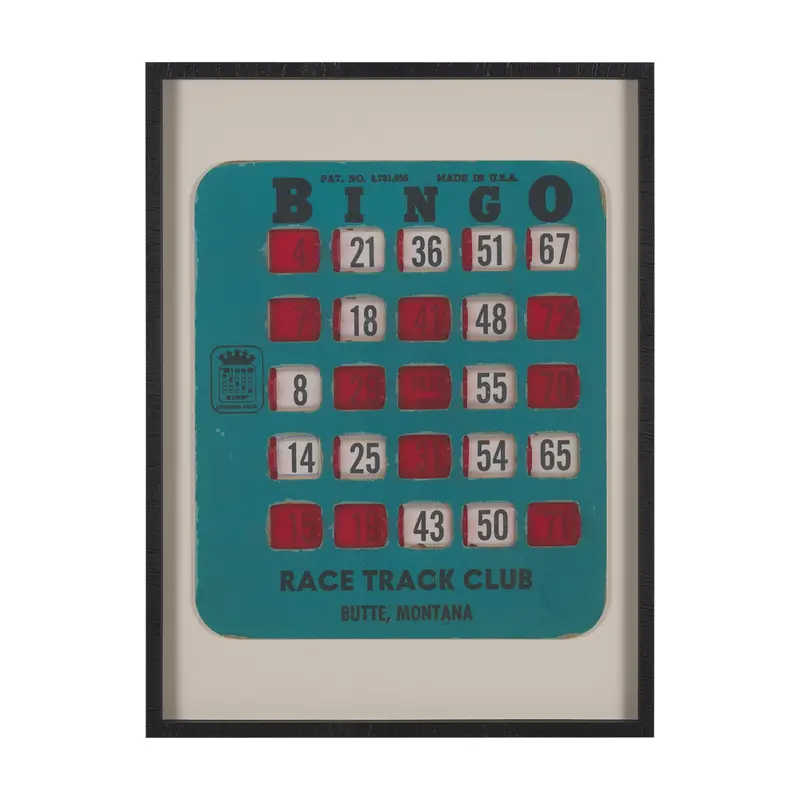 Chasing Numbers Ii – Framed Art Print With Glass Matting By Zap Studio 1
