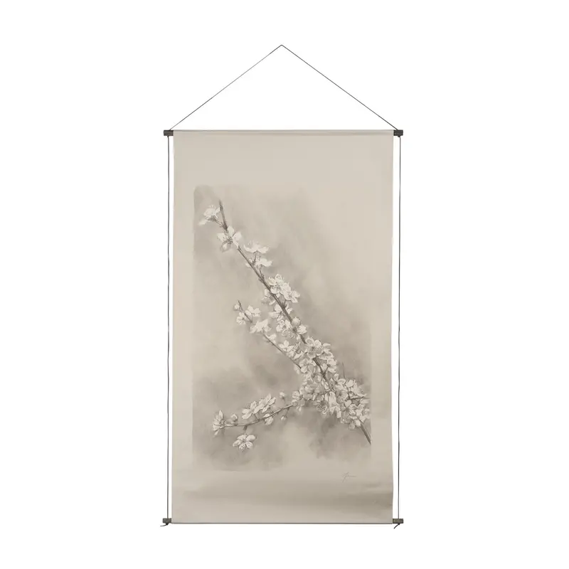Cherry Blossom Sketch Ii — Hand-Embellished Framed Art Print By Mercana Studio 1
