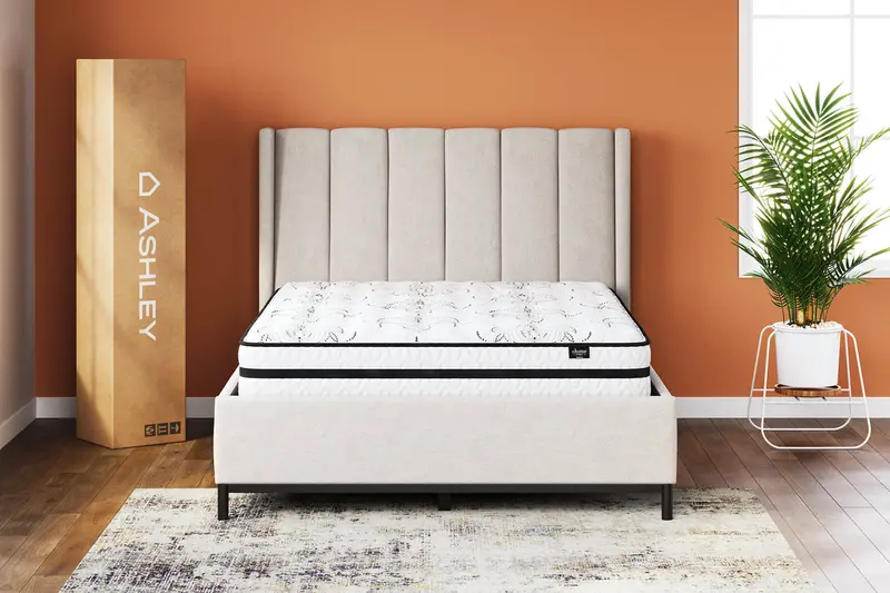 Chime 10-Inch Hybrid King Mattress – White, Delivered In A Box 1