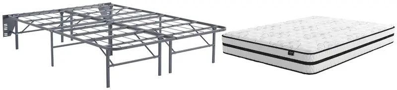 Chime 10-Inch Hybrid Mattress With White Foundation 1