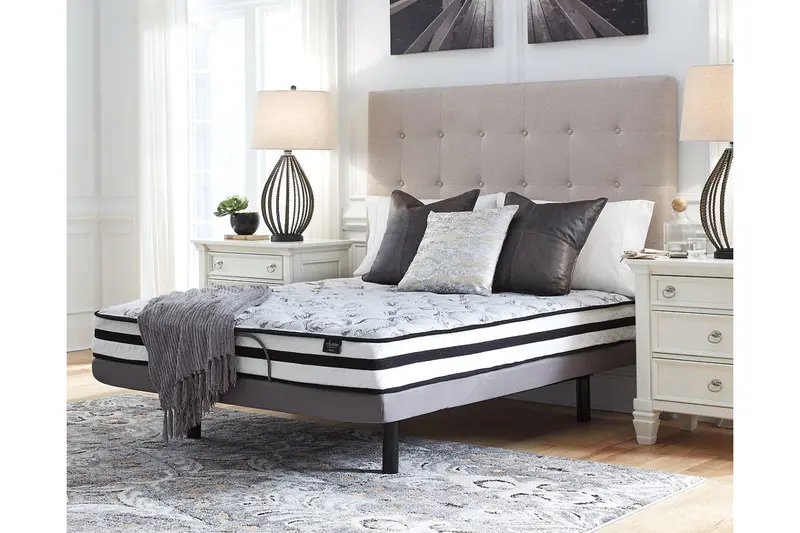 Chime 8" Innerspring King Mattress – White, Boxed & Easy Setup 1