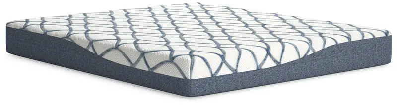 Chime Elite 2.0 10-Inch California King Hybrid Mattress – White & Navy 1