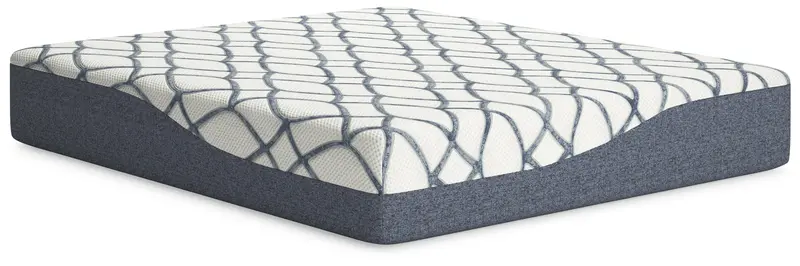 Chime Elite 2.0 14-Inch Hybrid California King Mattress In White/Blue 1
