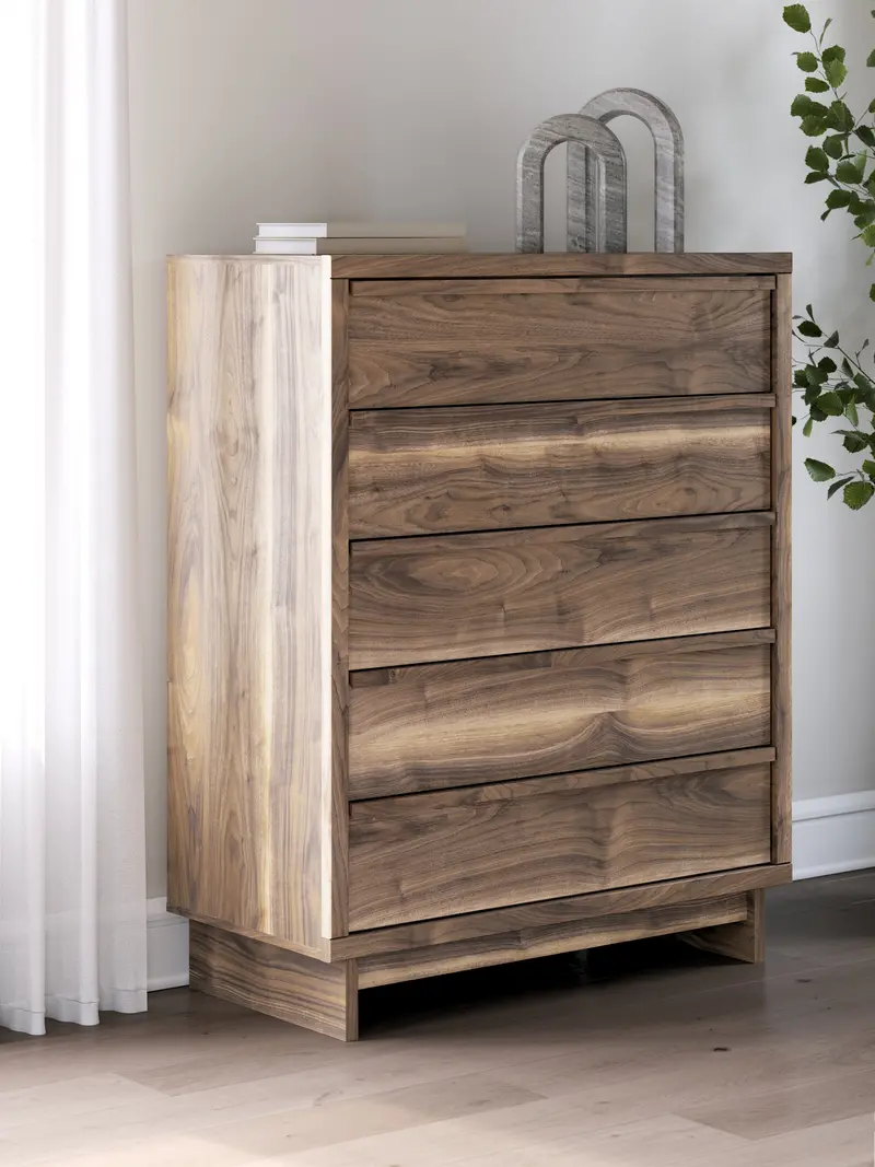 Chirason Wide Brown Wood Chest With Storage 1