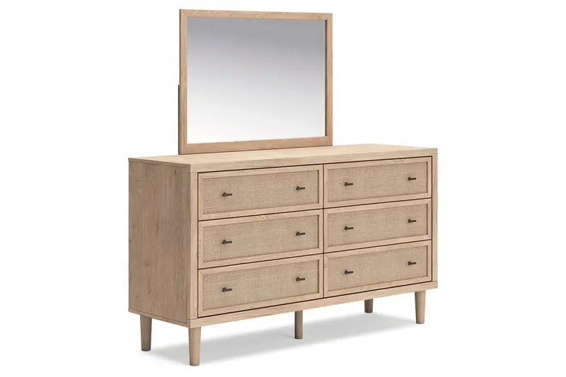 Cielden Two-Tone Wood Dresser With Matching Mirror 1