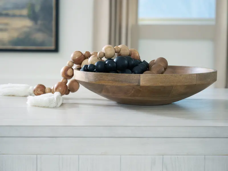 Clayburg Natural Brown Ceramic Serving Bowl 1