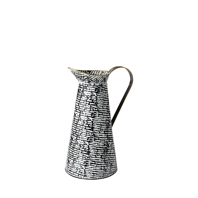 Colette Small Black-And-White Patterned Ceramic Vase 1
