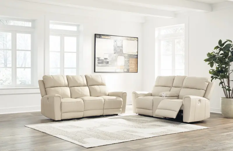 Dahlmoore Almond Power Reclining Sofa Collection 1
