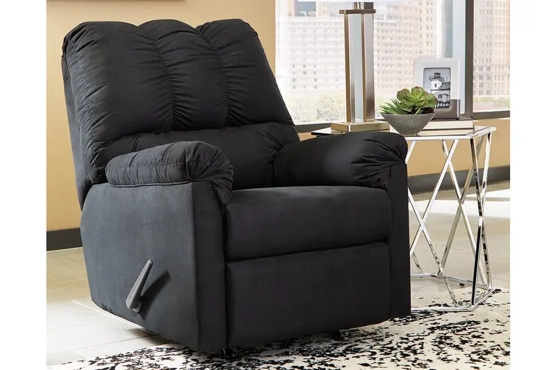 Darcy Black Power Reclining Lounge Chair 1