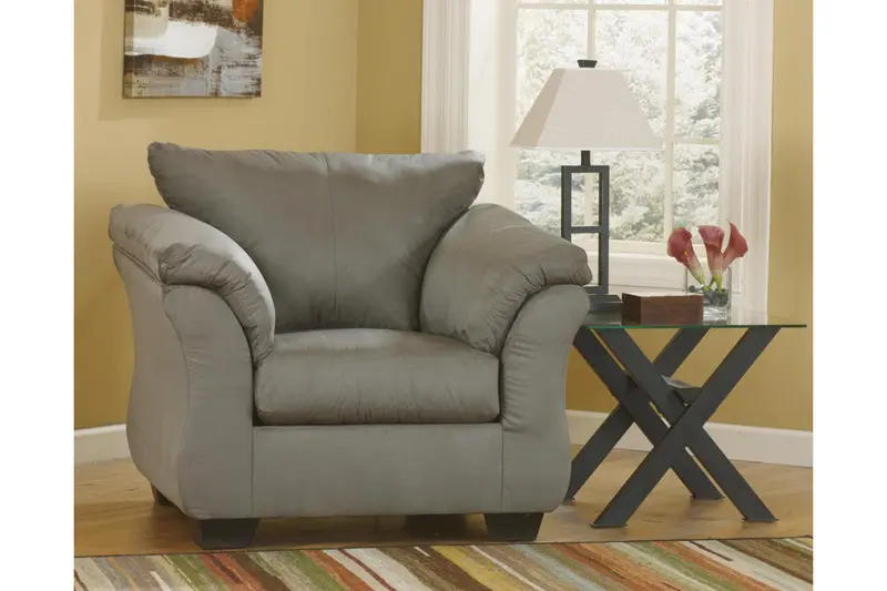Darcy Cobblestone Accent Chair – Textured Stone-Finish Design 1