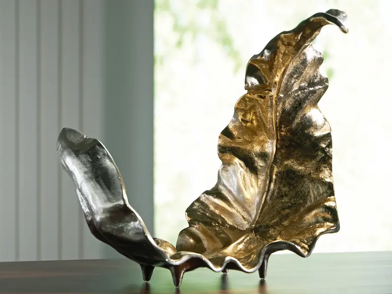 Darinsen Gold And Silver Metallic Sculptural Accent Piece 1