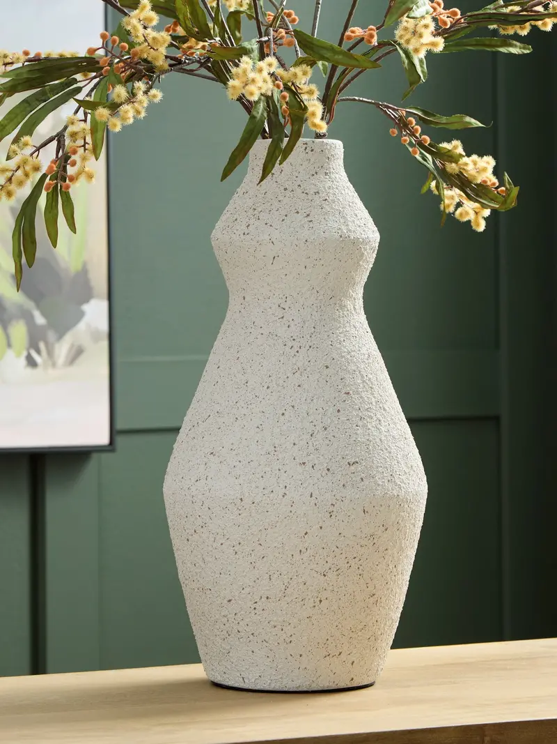 Dawthorne Cream Glazed Ceramic Table Vase 1