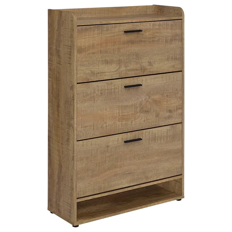 Denia Mango 3-Tier Shoe Storage Cabinet – Engineered Wood 1