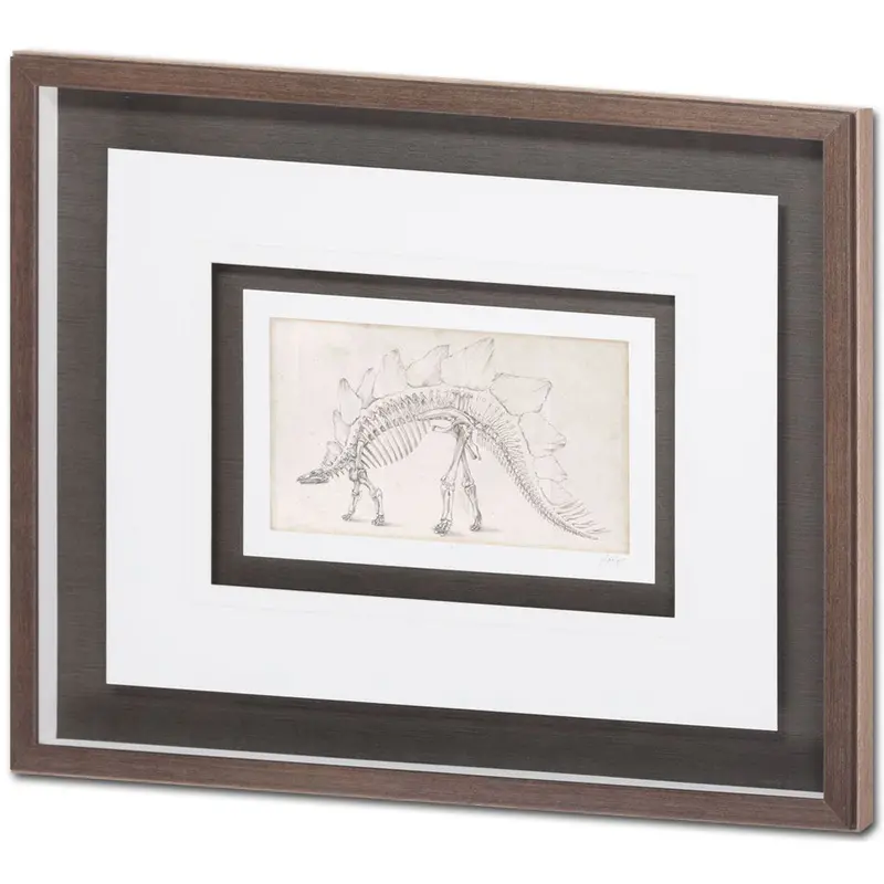 Dinosaur Study Iii Framed Art Print By Ethan Harper – Matted & Glass-Protected 1