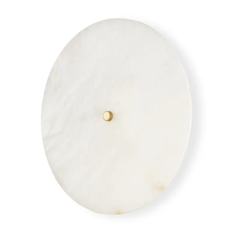 Dolly Wall Sconce – 4-Light Brushed Gold Fixture With Alabaster Shade 1