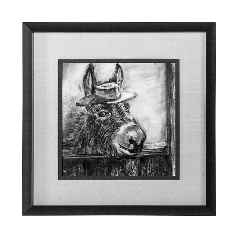 Donkey Ii Framed Art Print By Mercana Studio – Matted & Glass-Protected 1