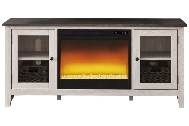 Dorrinson Two-Tone Electric Fireplace Tv Stand (60-Inch) 1
