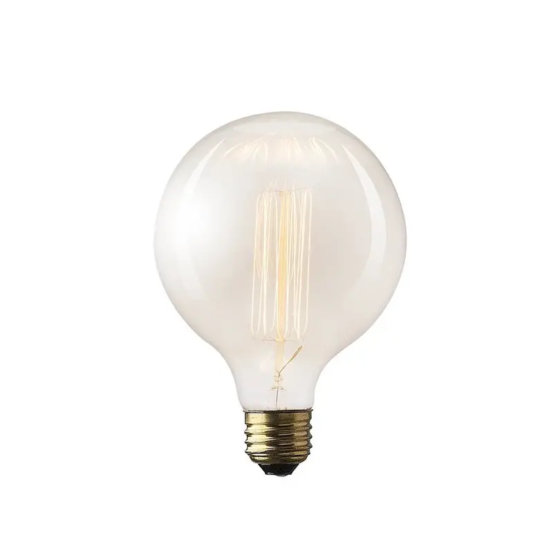 E26 Globe Filament Bulb – 40W, 5.5" Height, Vintage-Inspired Lighting 1