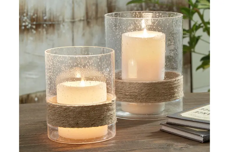 Eudocia Clear Glass Candle Holder 1