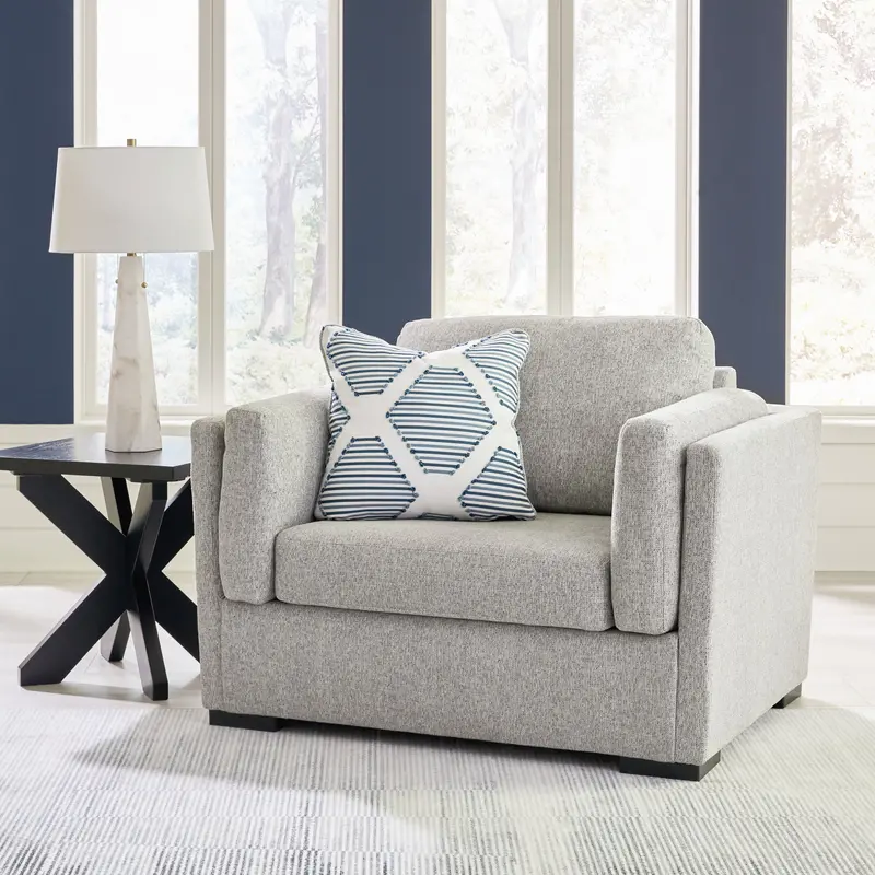 Evansley Pewter Oversized Lounge Chair – Modern Comfort Seating 1