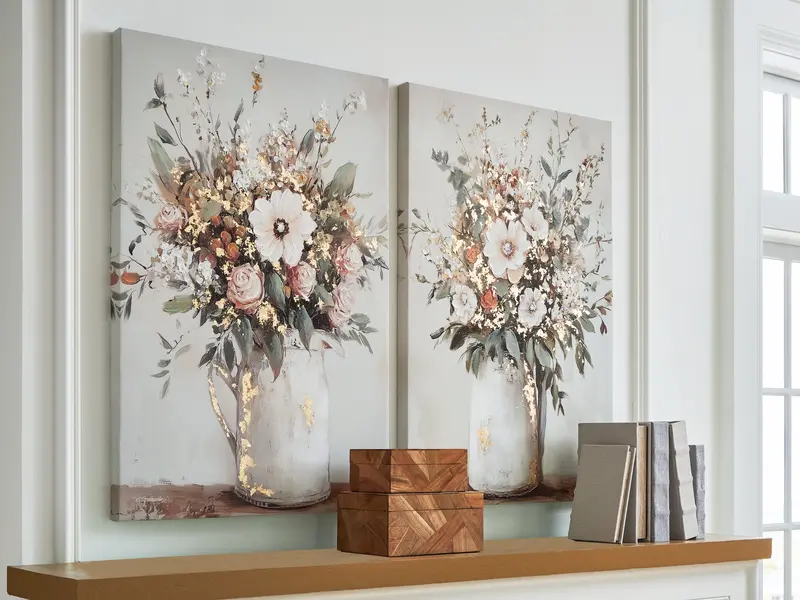 Faisaldon Abstract Multi-Panel Wall Art Collection – Set Of 2 Contemporary Prints 1