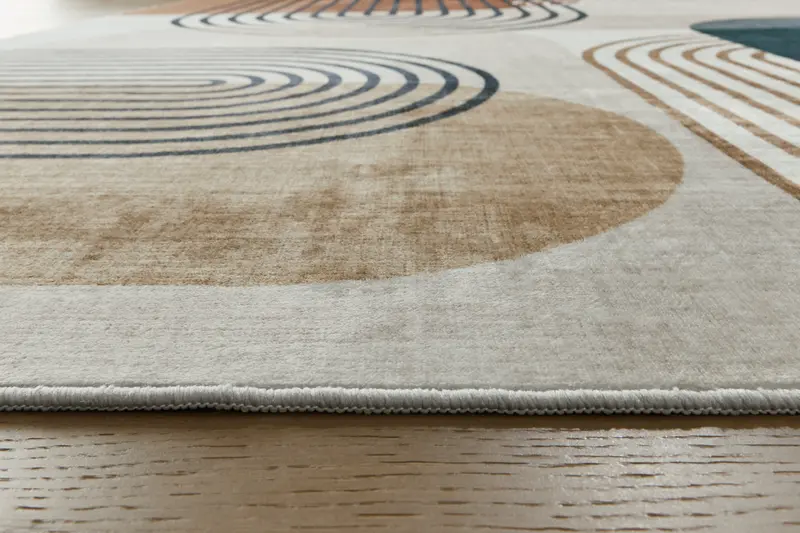 Farrendale Multi-Color Washable Medium Area Rug 1