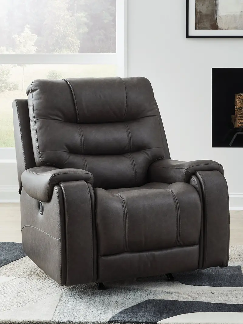 Femley Smoke Gray Power Recliner 1