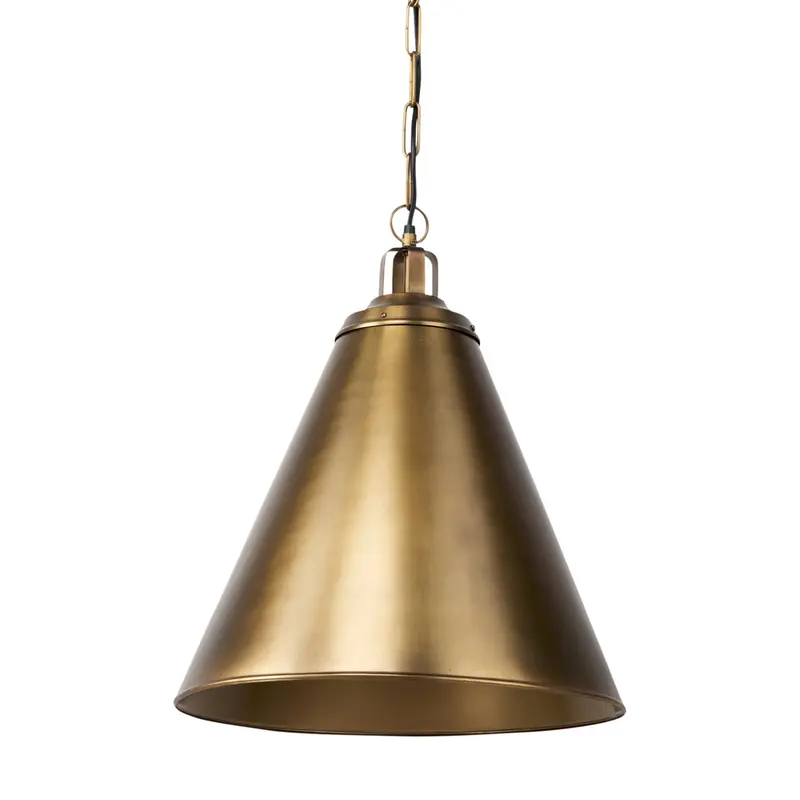 Fenton Pendant Light – Gold-Finished Fixture With Gold Accents (18"L X 18"W X 22.5"H) 1