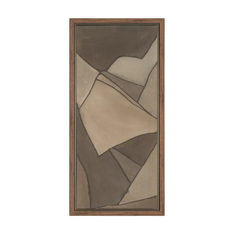 Field Patchwork Iii – Mercana Studio Handmade Original Framed Canvas Art 1