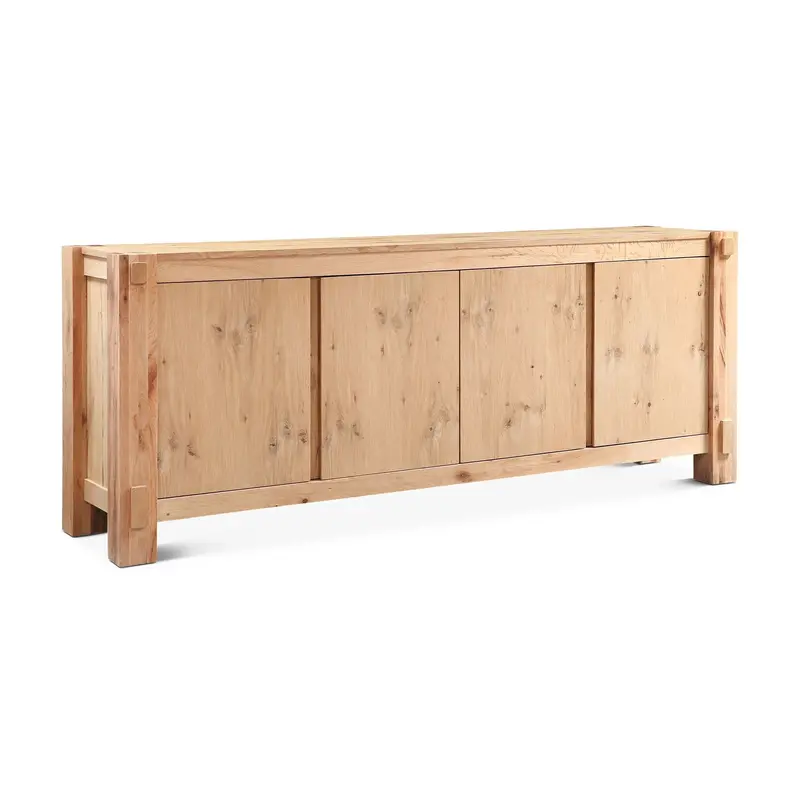 Flagstaff Natural Distressed Oak 80-Inch Buffet Cabinet 1