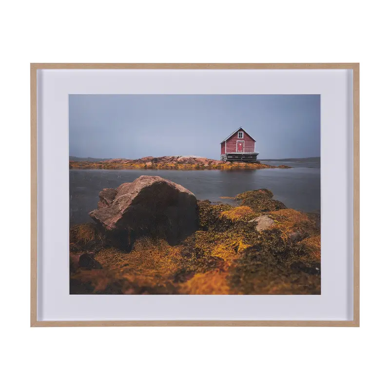 Fogo Island – Hand-Embellished Framed Photo Art Print With Mat And Glass By Chad Mackay 1