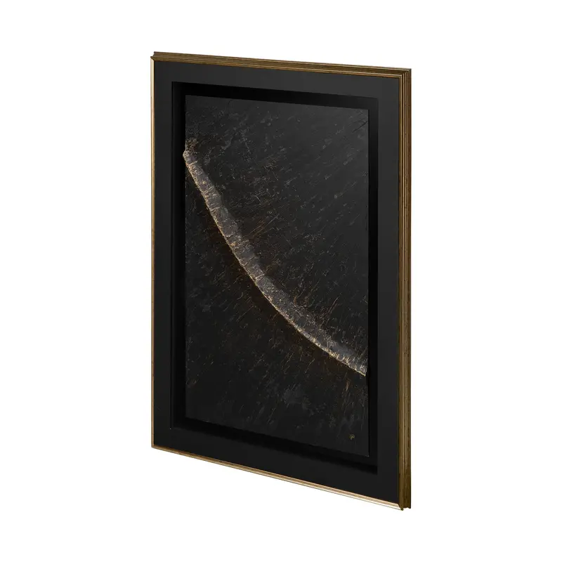 Fossil Ii: Original Handmade Framed Artwork By Studio M, Protected Under Glass 1