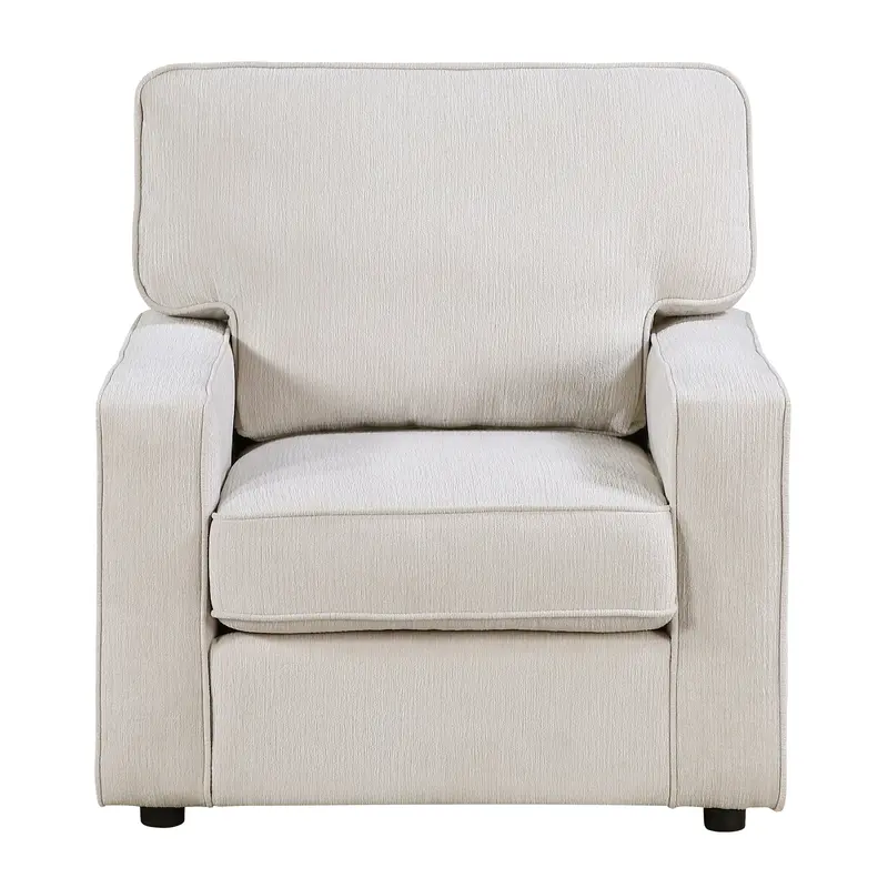 Frances Beige Upholstered Accent Chair 1
