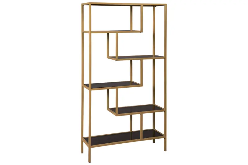 Frankwell Gold-Finished Wooden Bookcase 1