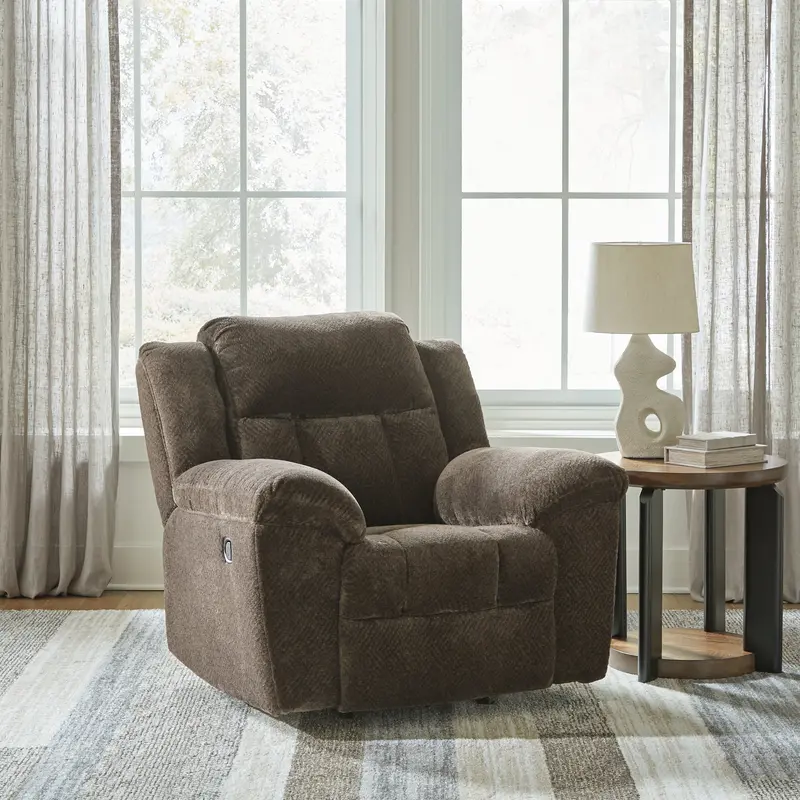 Frohn Chocolate Leather Recliner Chair 1