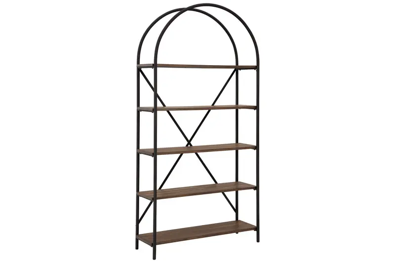 Galtbury Brown-And-Black Modern Bookcase 1