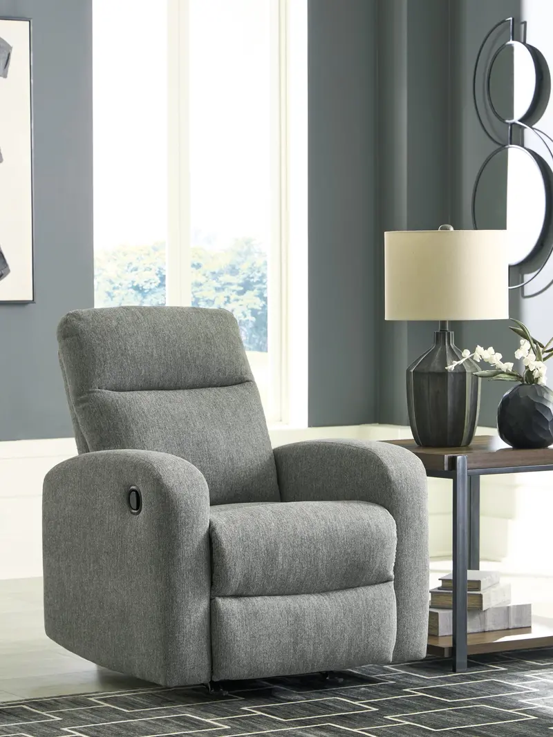 Gauntlet Sterling-Finish Power Recliner 1