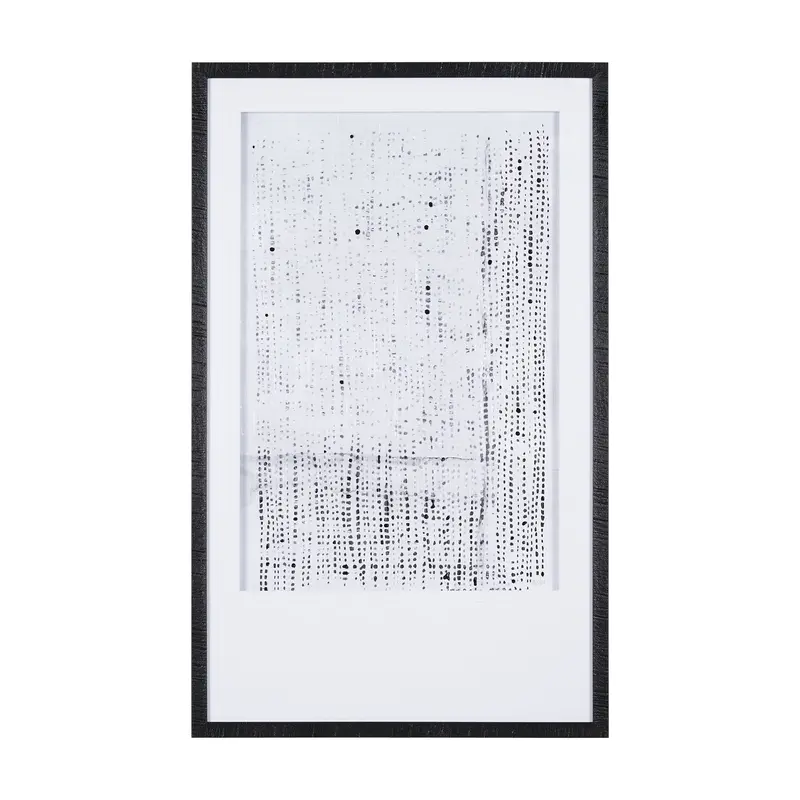 Geometric 'Dot Texture Iii' Wall Art By Mercana Studio – Hand-Embellished Framed Print Under Glass 1