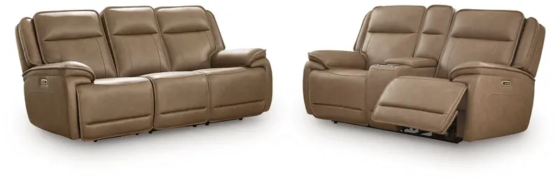 Glencroft Sahara-Tone Two-Piece Living Room Set: Sofa + Loveseat 1